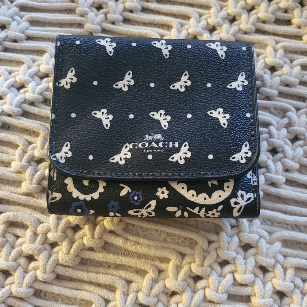 Coach Butterfly Print Wallet
